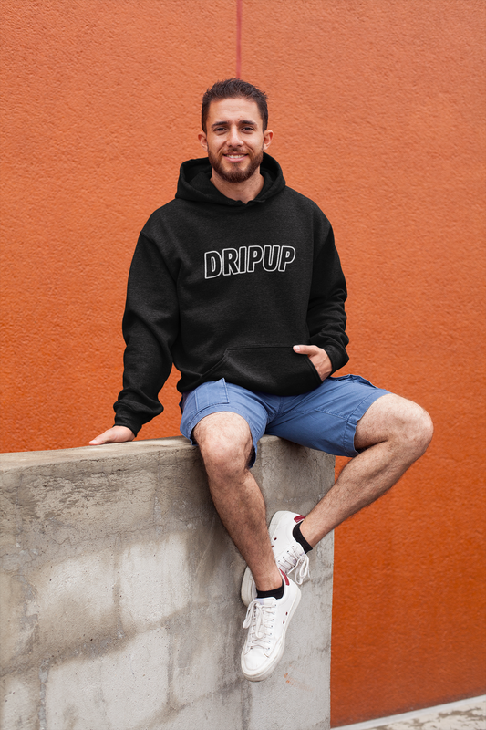 black dripup hoodie