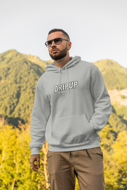 white dripup hoodie