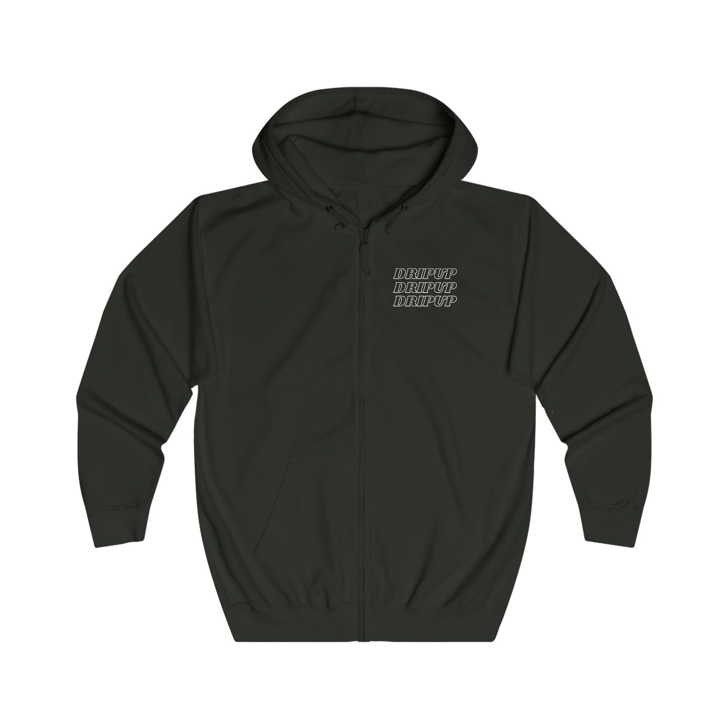 triple dripup zip hoodie